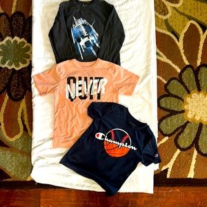 Three Size 5/6 Cotton Boys T-shirts - Slightly Worn - Short Sleeves